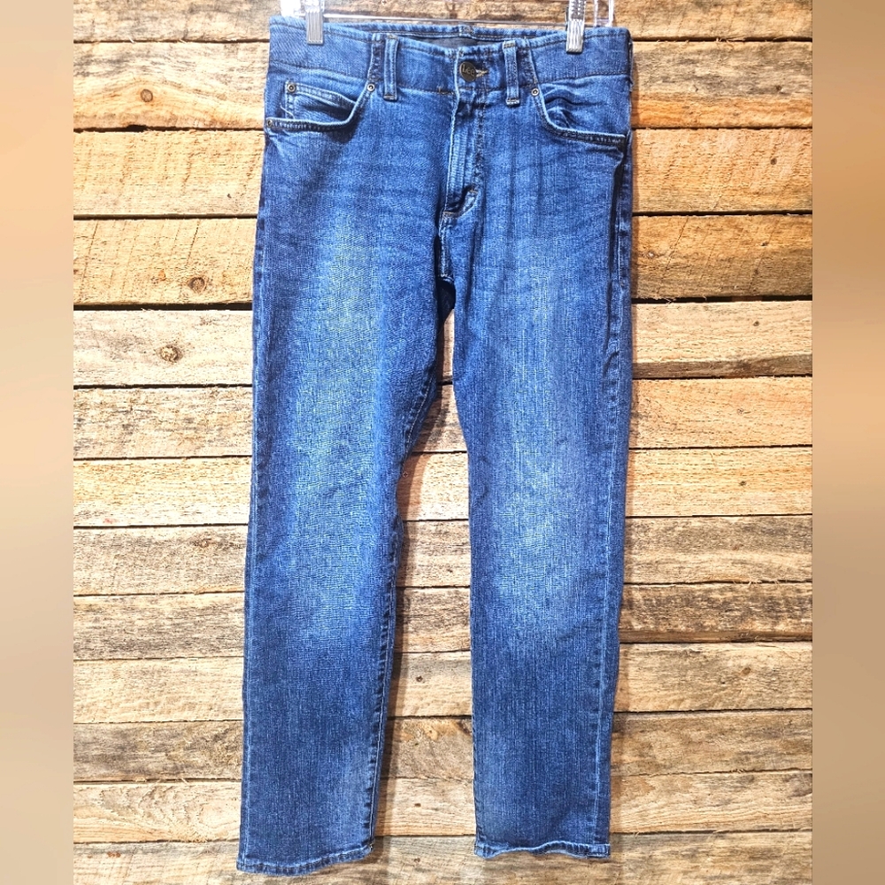 Mens‎ Lee straight Tapered leg denim jeans Size 30x32
